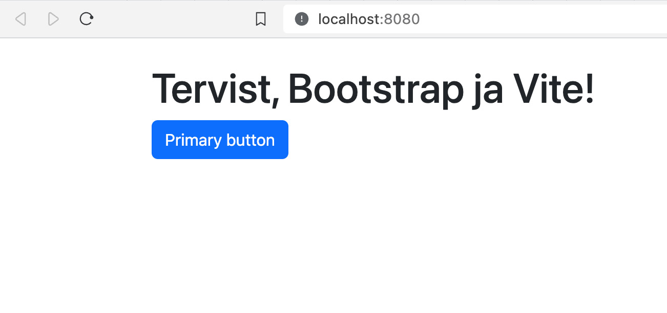 Bootstrap css-iga ühendatult